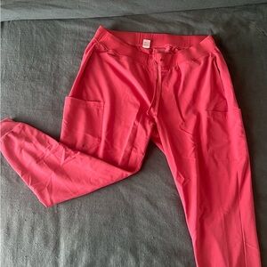 Women’s Mandala Hot Pink Drawstring Scrub Pants